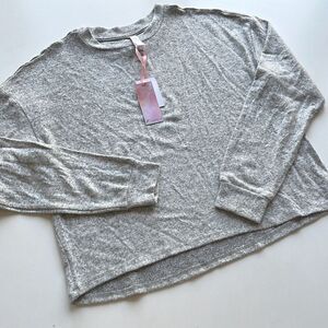 NWT Fornia Long Sleeve Crop Top Super Soft Women Small